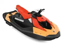 2026 Sea-doo Watercraft Spark For 3 Sunrise Orange / Dragon Red 90 Hp